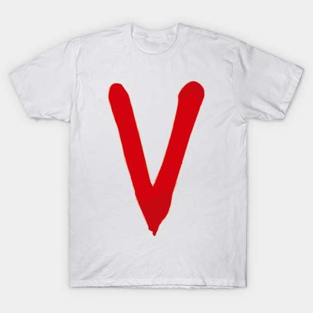 "v" for victory of the resistance T-Shirt by la chataigne qui vole ⭐⭐⭐⭐⭐